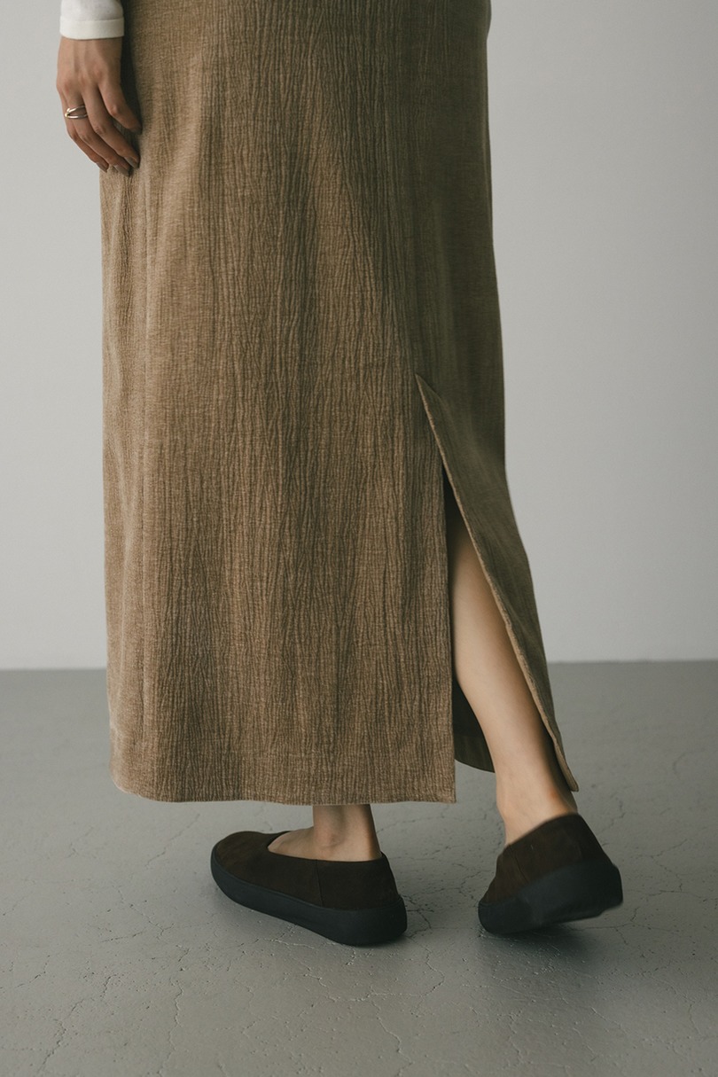 ハイウエストタックベロアスカート 詳細画像 BEG 11