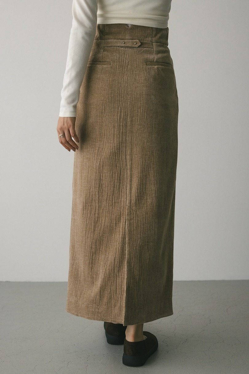 ハイウエストタックベロアスカート 詳細画像 BEG 5