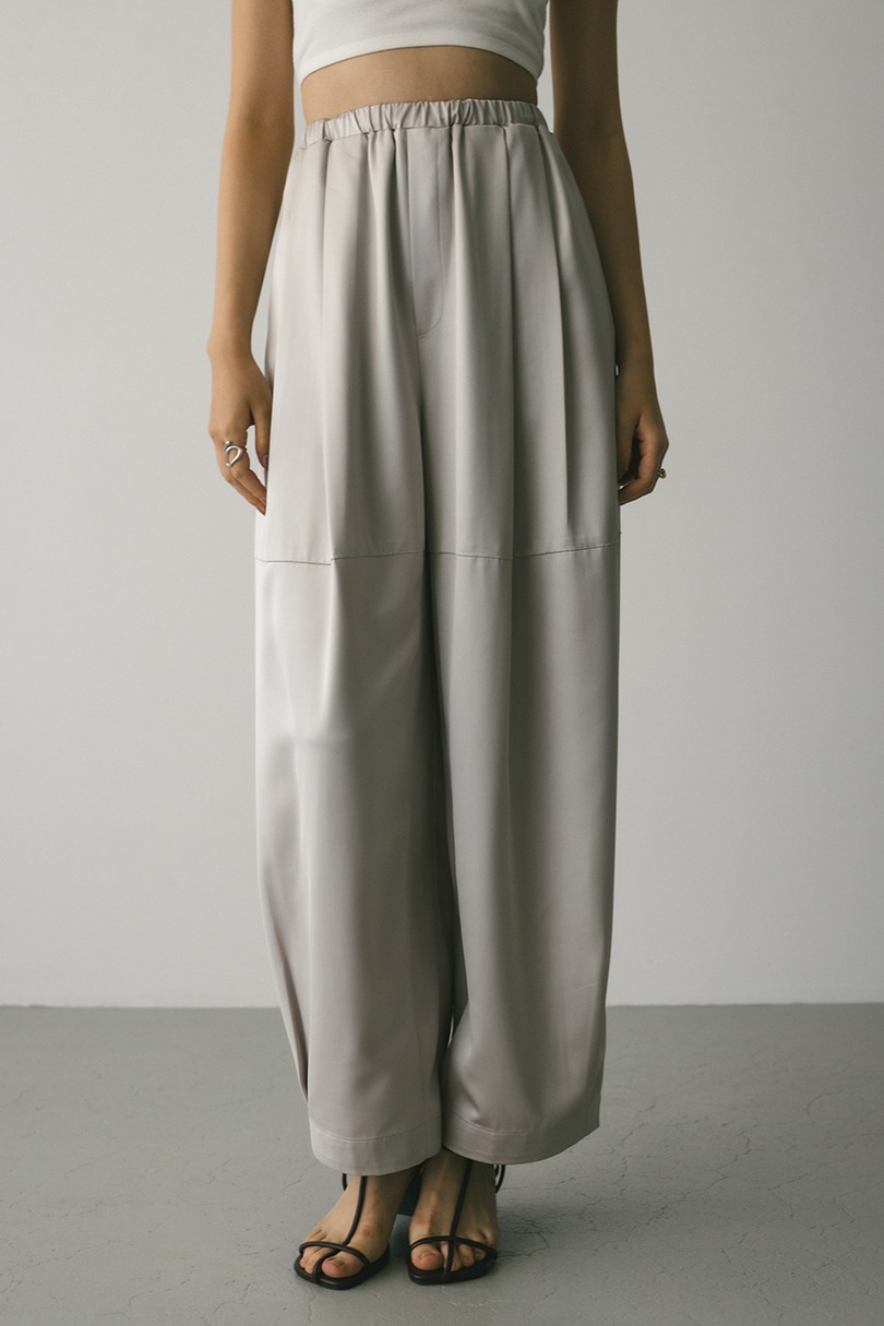 サテンワイドフォルムパンツ 詳細画像 IVOY 4