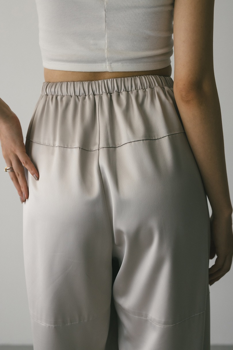 サテンワイドフォルムパンツ 詳細画像 IVOY 7