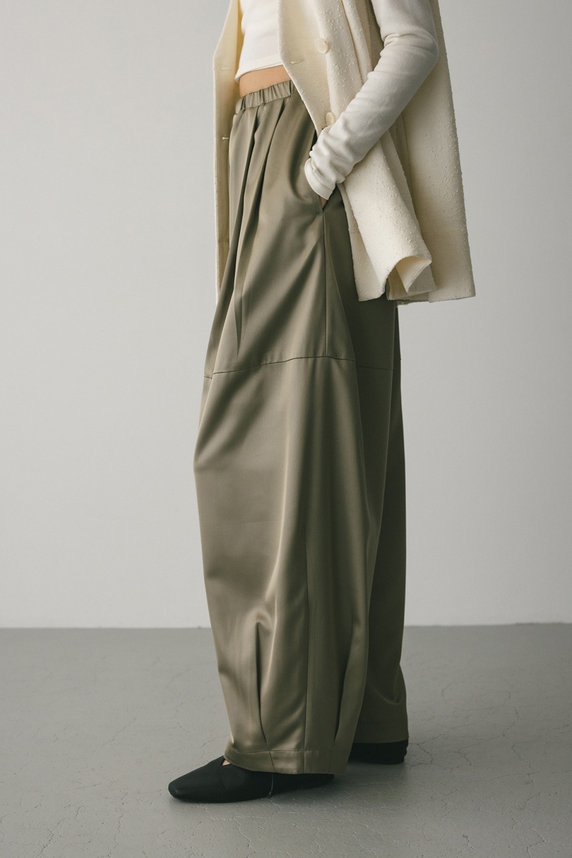 サテンワイドフォルムパンツ 詳細画像 KHA 3