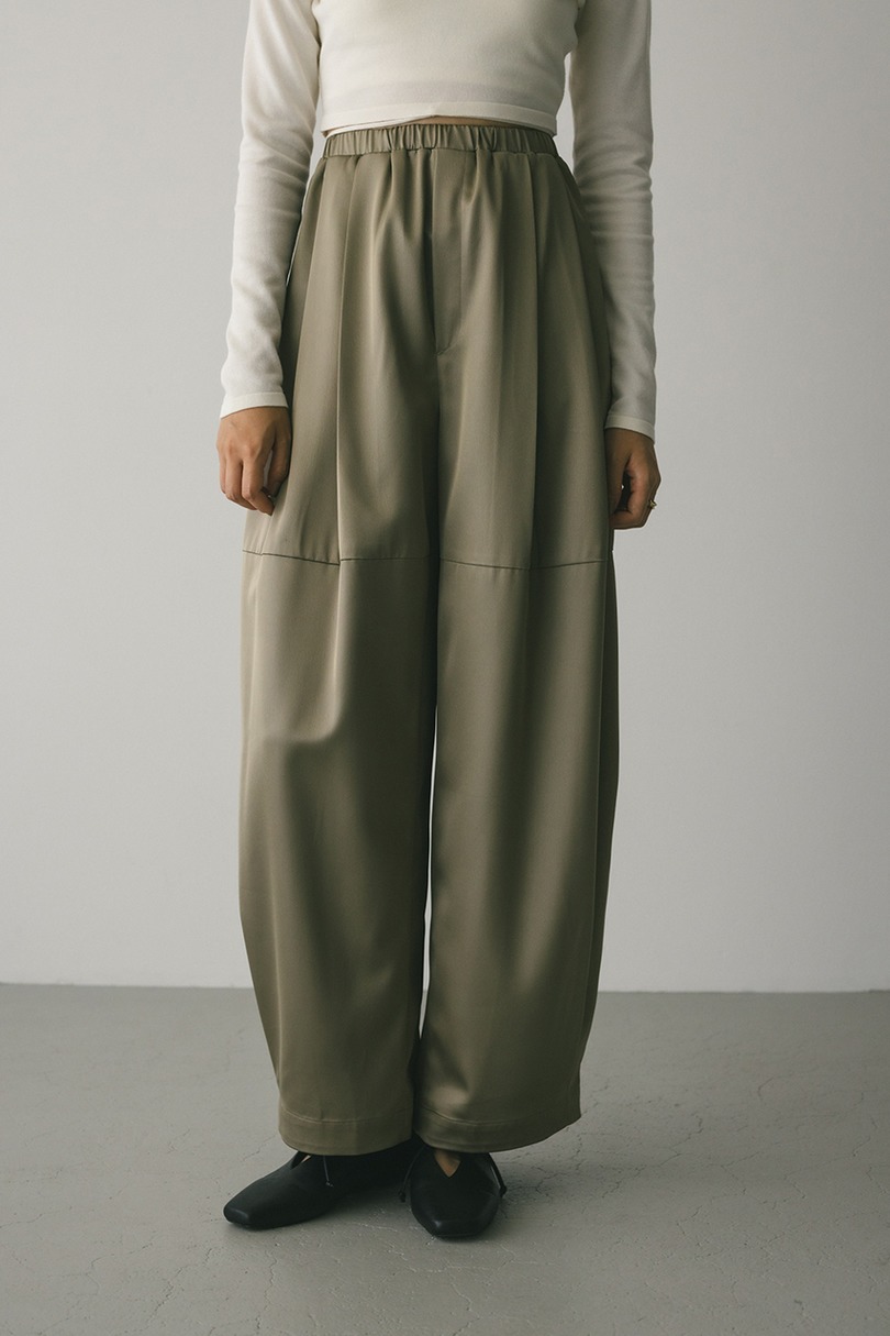 サテンワイドフォルムパンツ 詳細画像 KHA 4