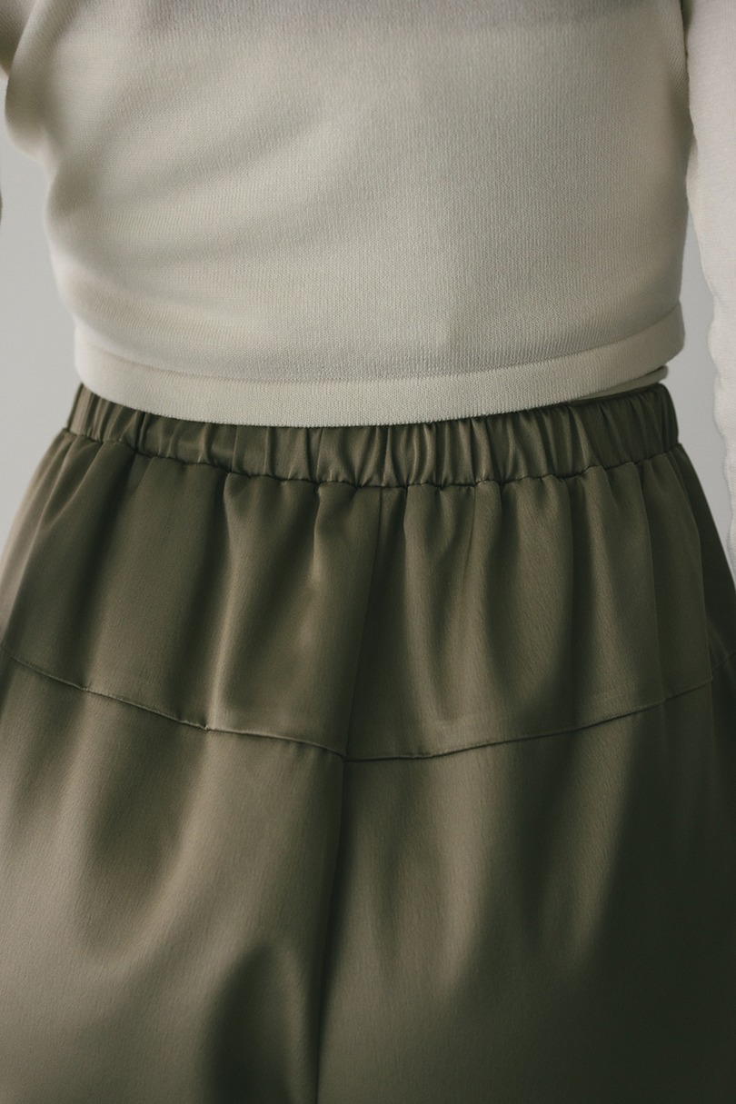 サテンワイドフォルムパンツ 詳細画像 KHA 9