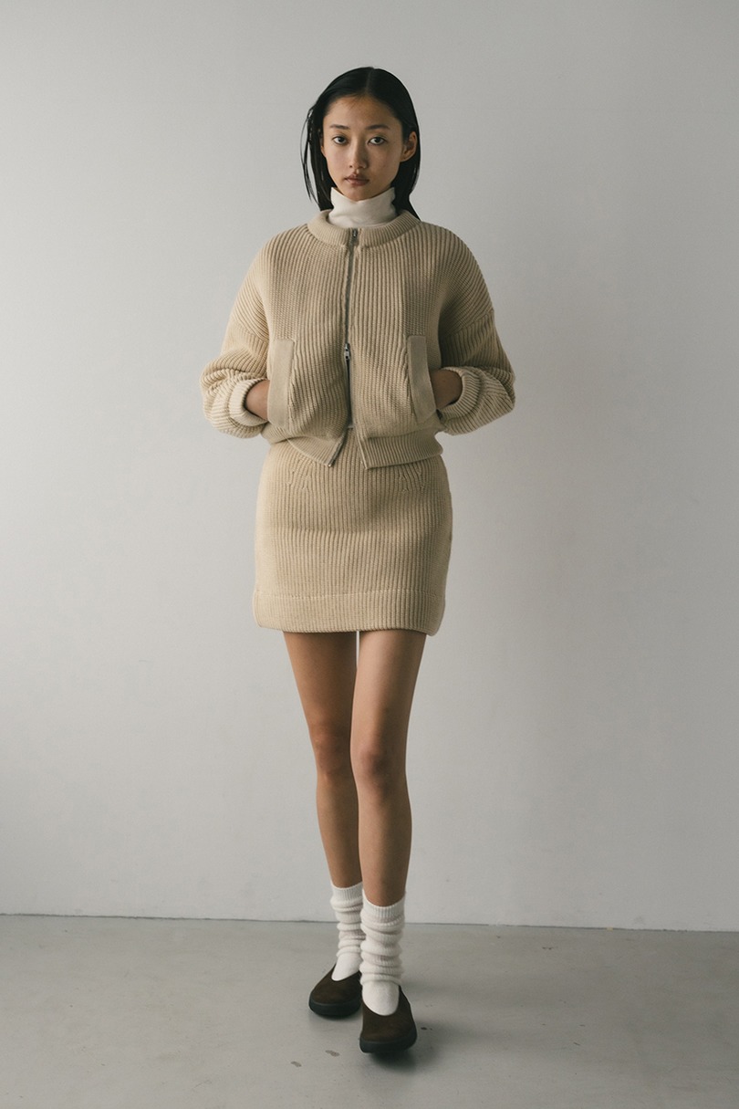 ニットパッファーミニスカート 詳細画像 IVOY 2