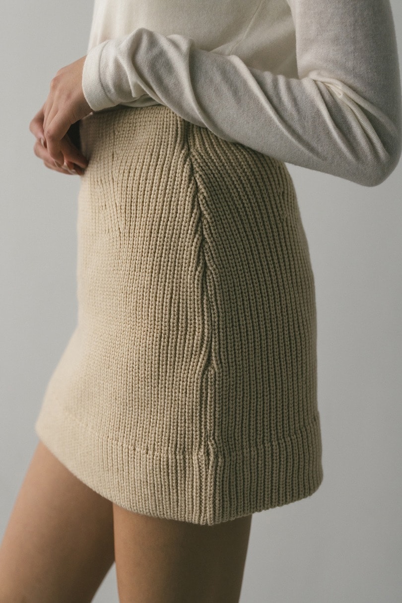 ニットパッファーミニスカート 詳細画像 IVOY 5