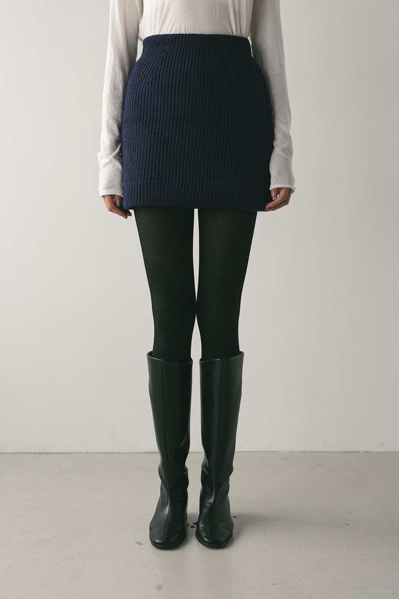 ニットパッファーミニスカート 詳細画像 NVY 3