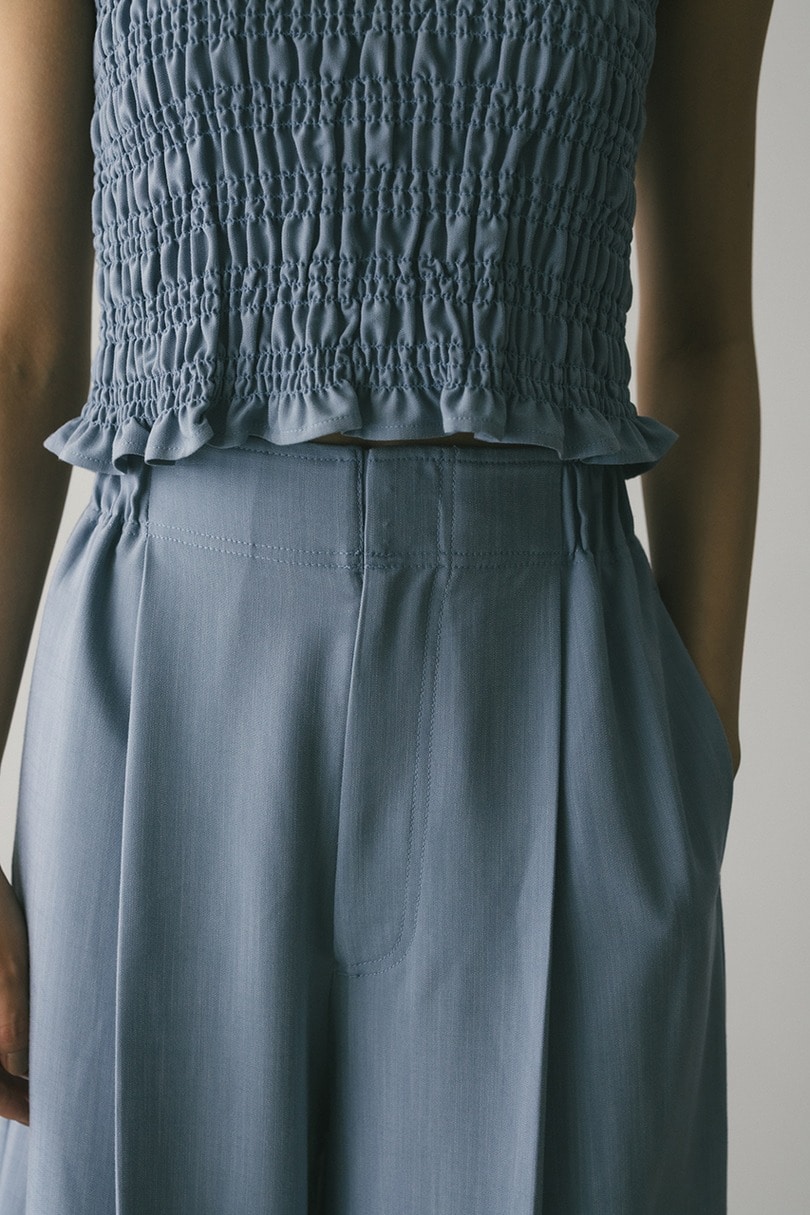 フロントタックワイドパンツ 詳細画像 L/BLU 7