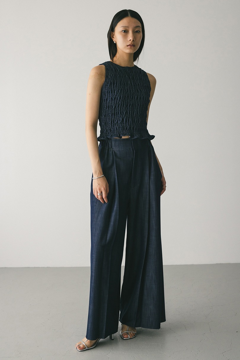 フロントタックワイドパンツ 詳細画像 IDG 2