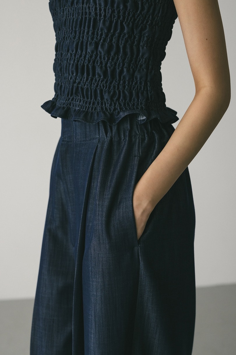 フロントタックワイドパンツ 詳細画像 IDG 8