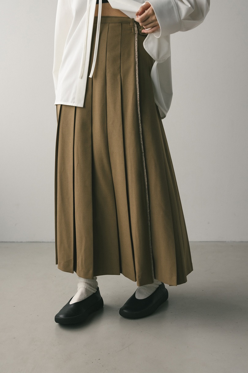 ボックスタックラップスカート 詳細画像 L/BRN 3
