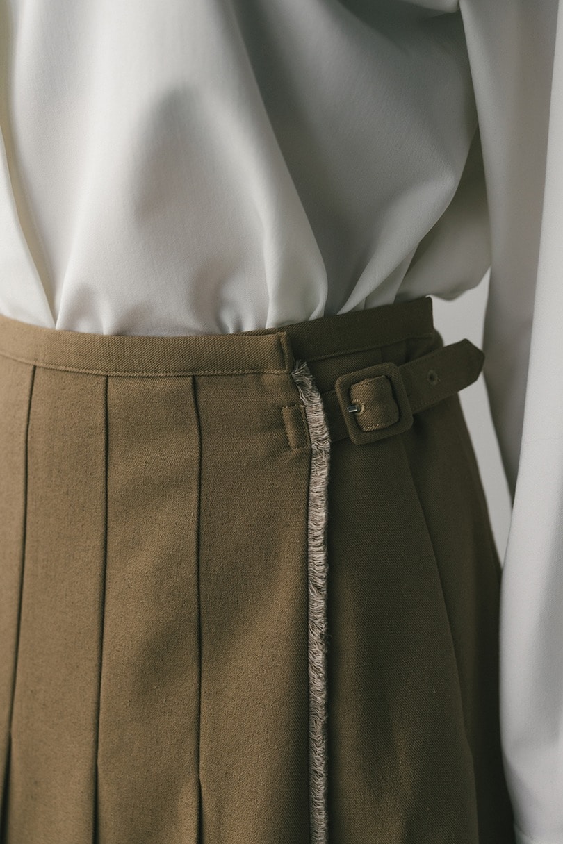 ボックスタックラップスカート 詳細画像 L/BRN 7