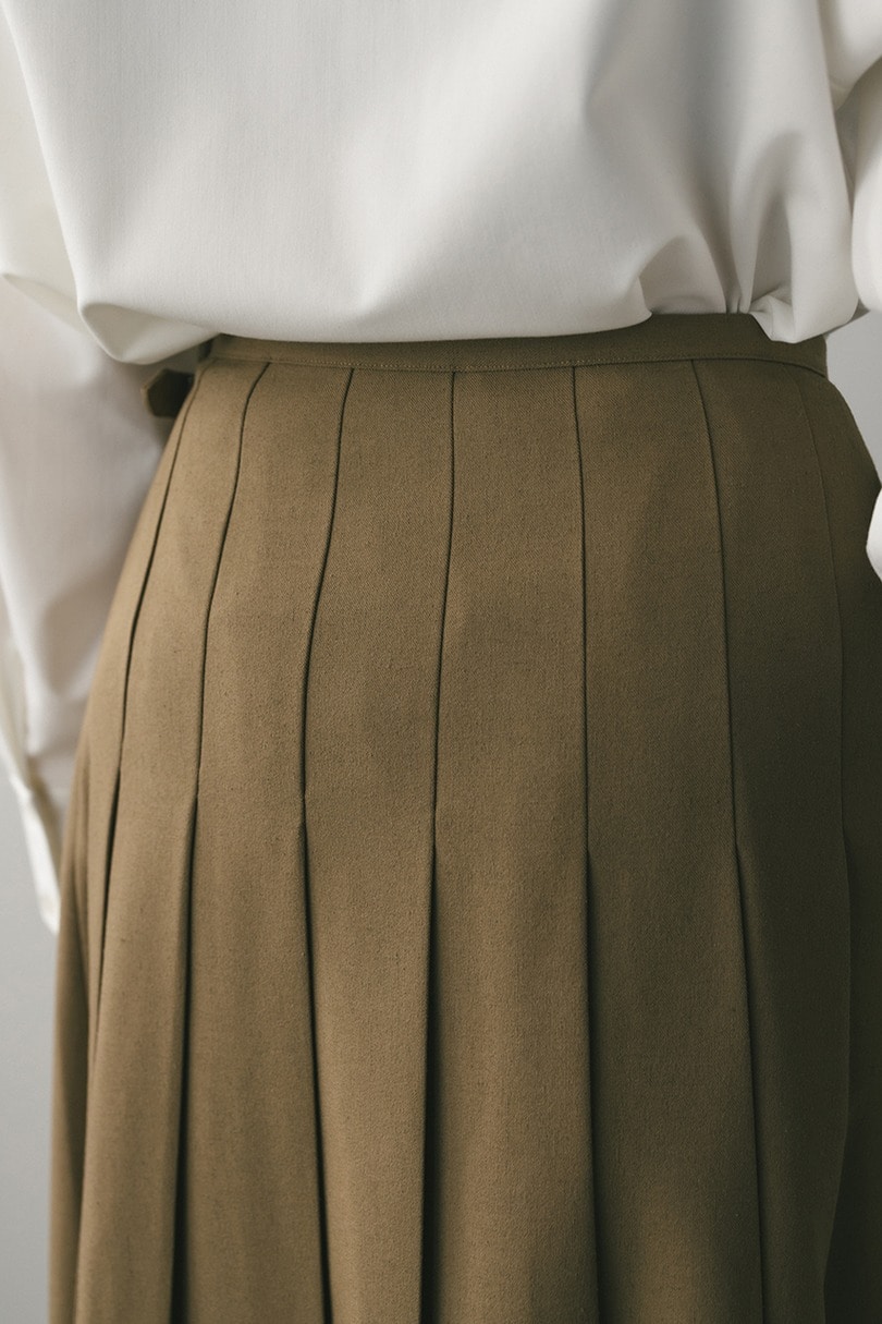 ボックスタックラップスカート 詳細画像 L/BRN 8