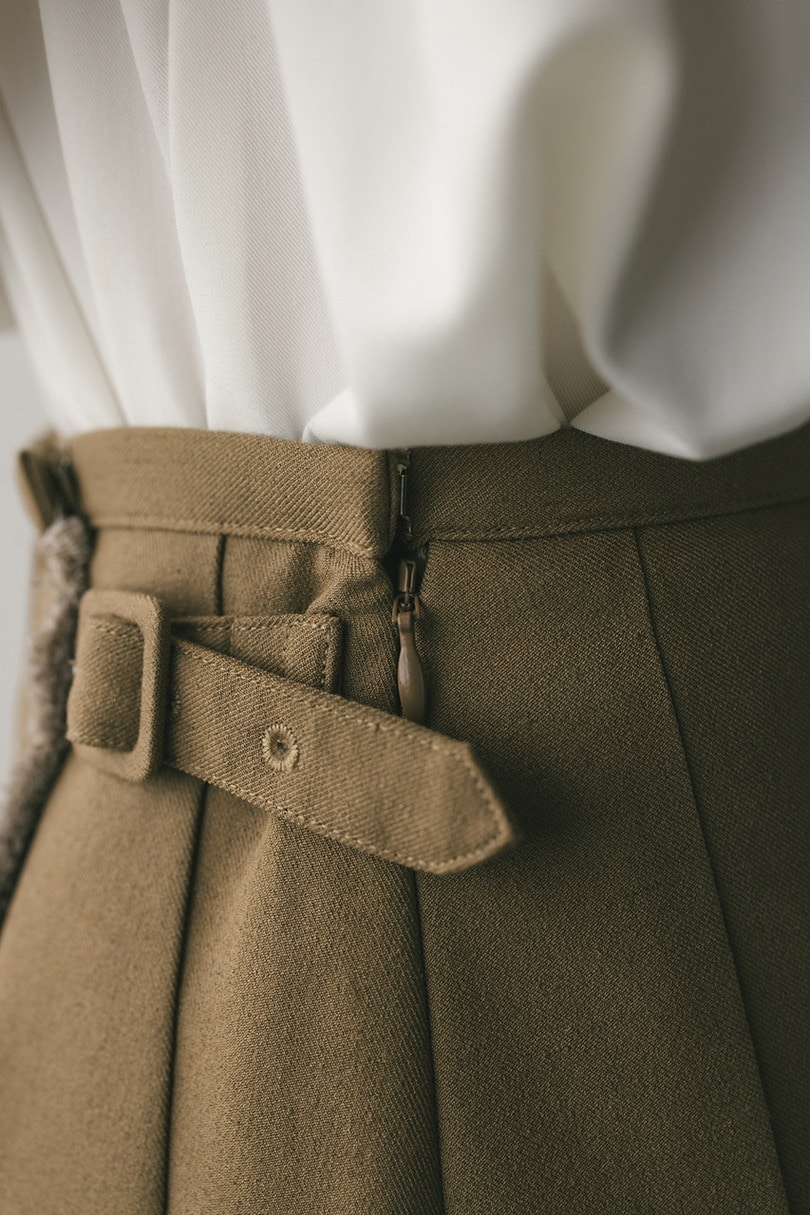 ボックスタックラップスカート 詳細画像 L/BRN 9