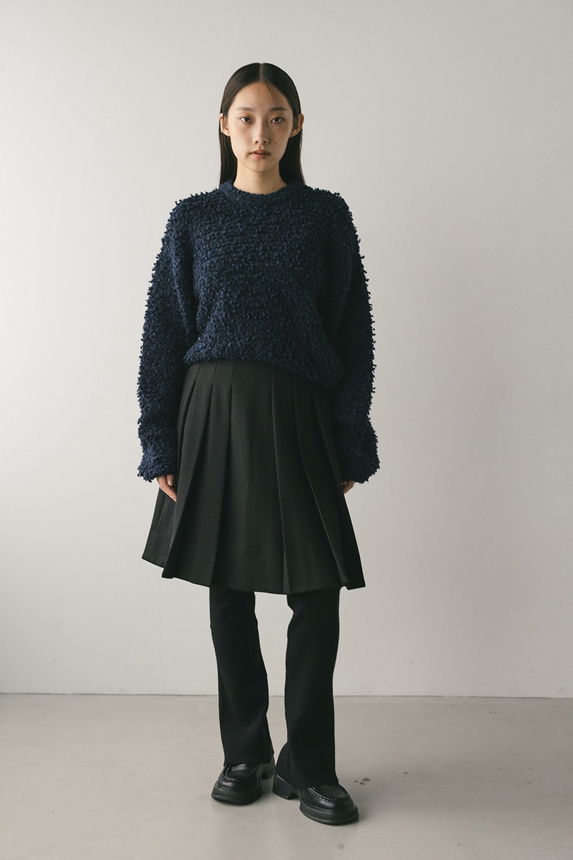 ニーレングスタックフレアスカート 詳細画像 BLK 2