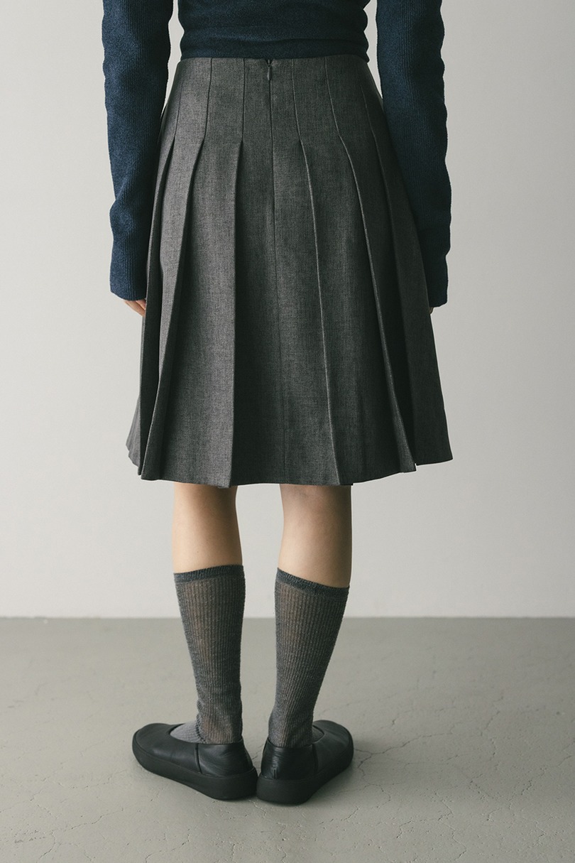 ニーレングスタックフレアスカート 詳細画像 GRY 3