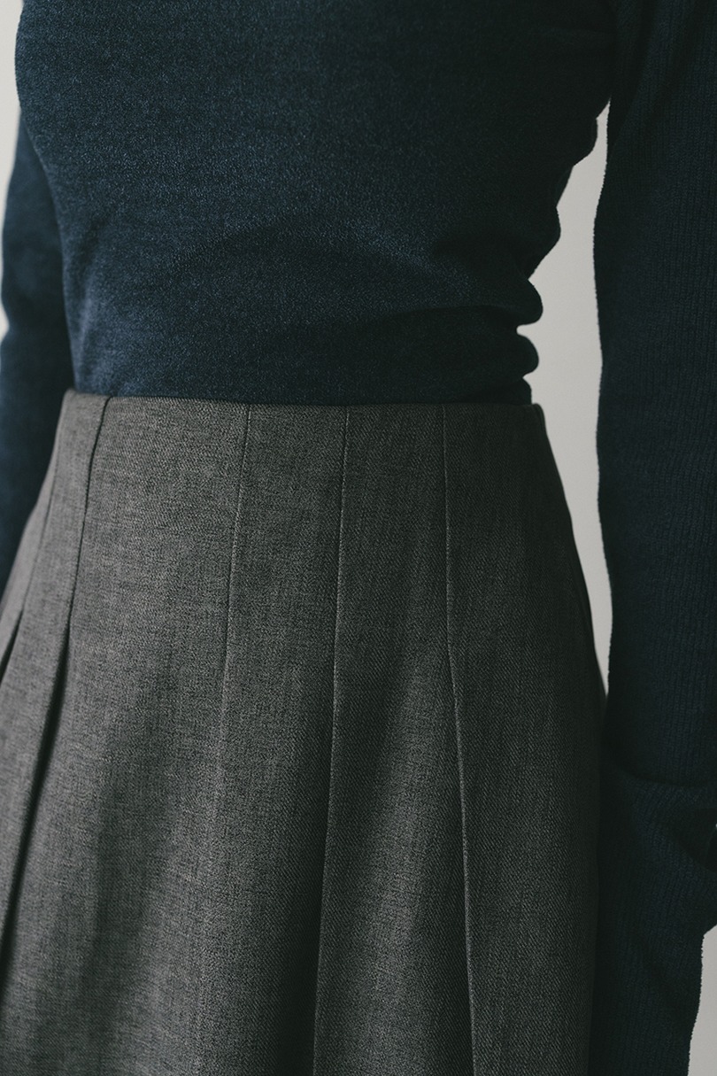 ニーレングスタックフレアスカート 詳細画像 GRY 4