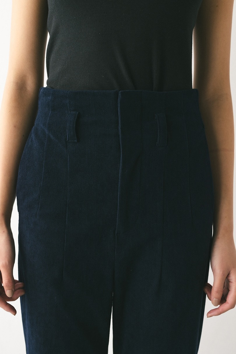 コーデュロイセミフレアパンツ 詳細画像 NVY 6