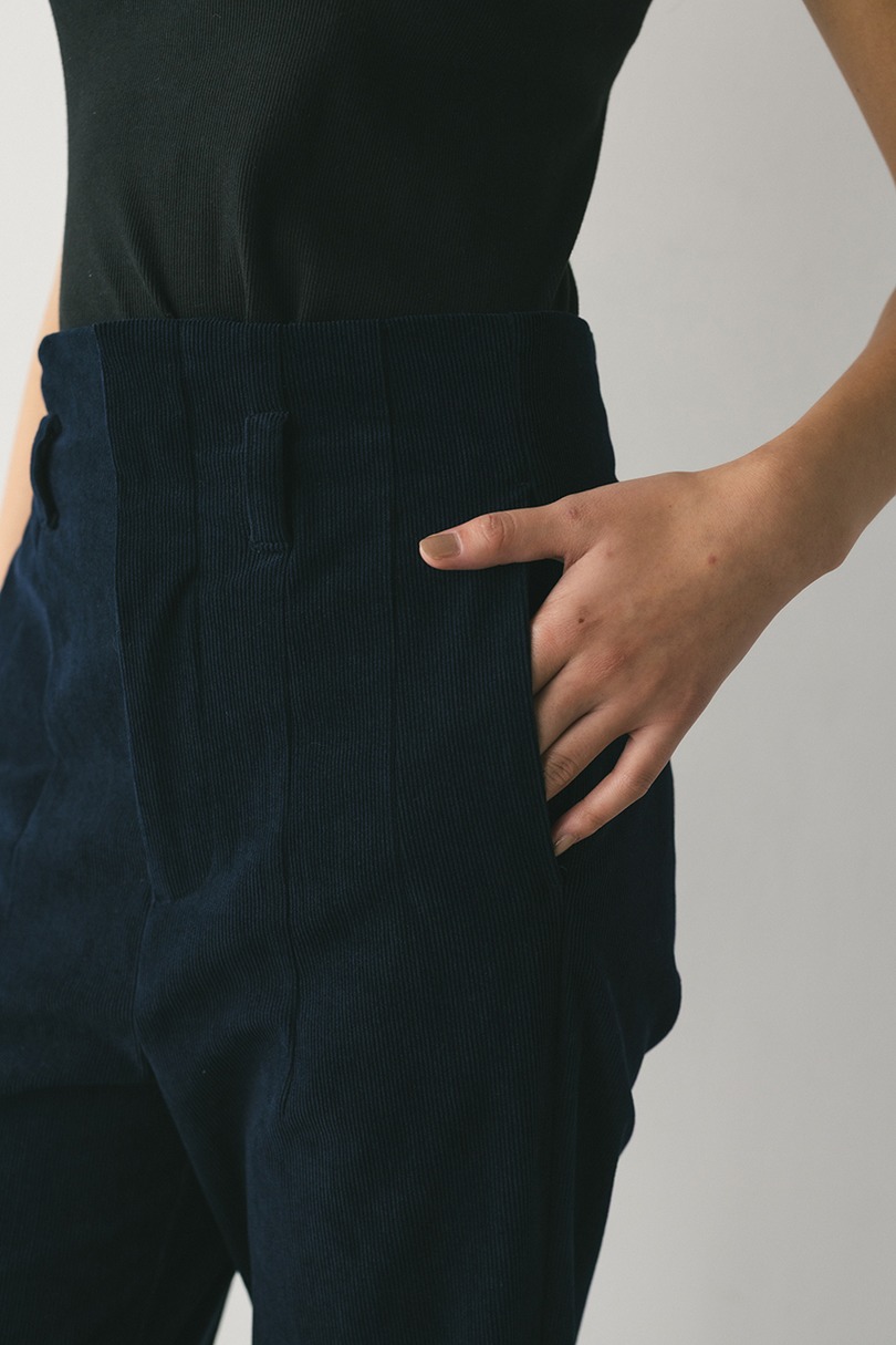 コーデュロイセミフレアパンツ 詳細画像 NVY 7