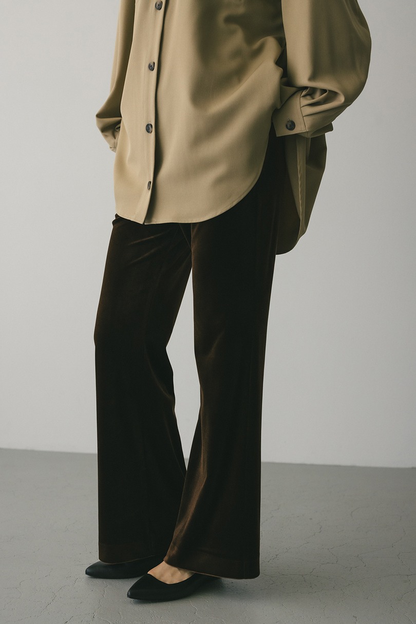 ベロアフレアパンツ