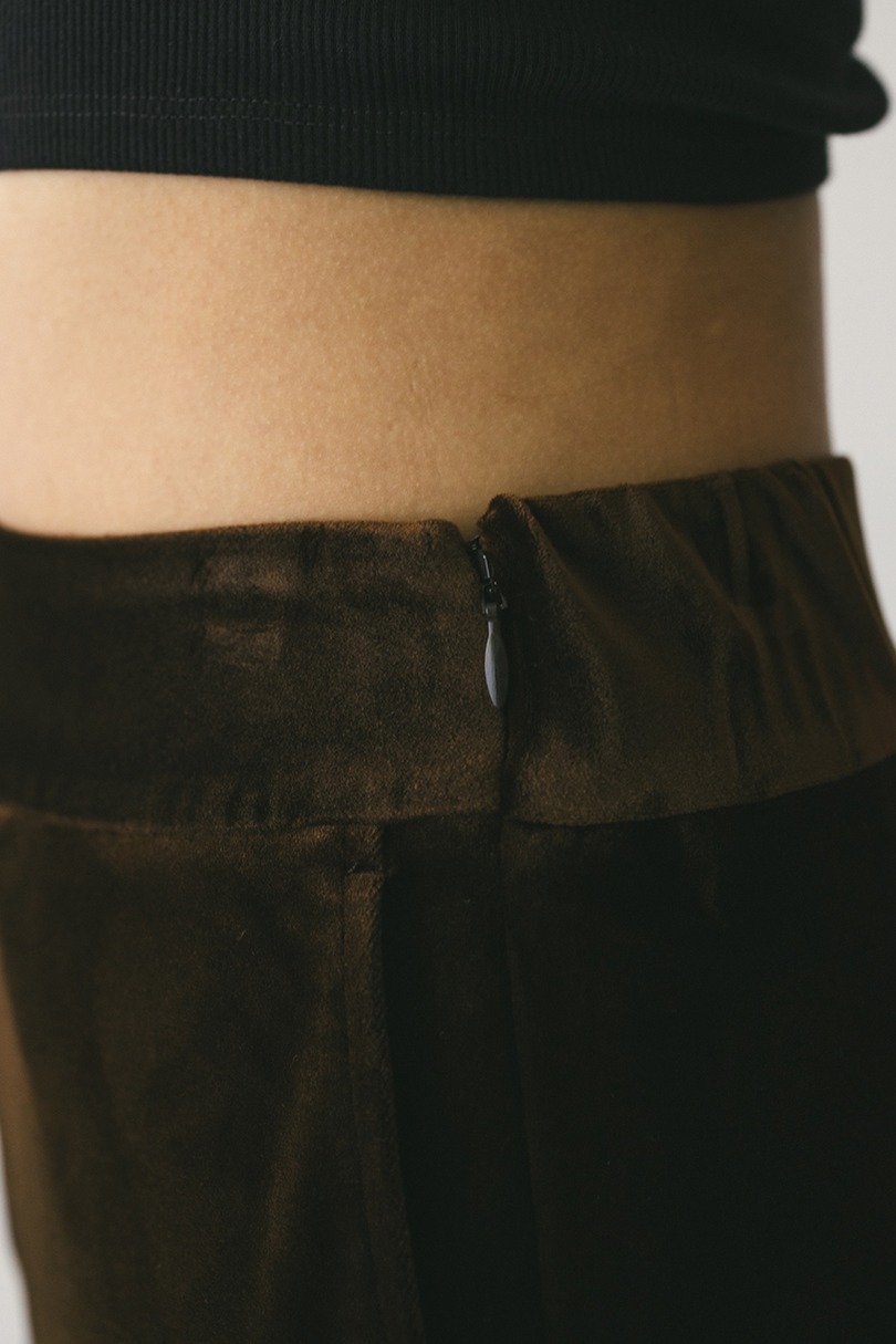 ベロアフレアパンツ 詳細画像 BRN 11