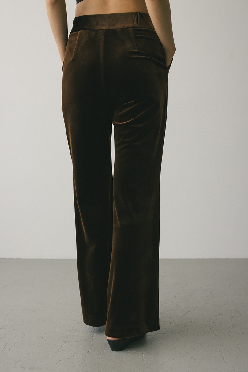 ベロアフレアパンツ 詳細画像 BRN 6