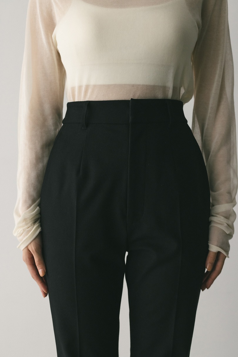 センタープレスフレアパンツ 詳細画像 BLK 5