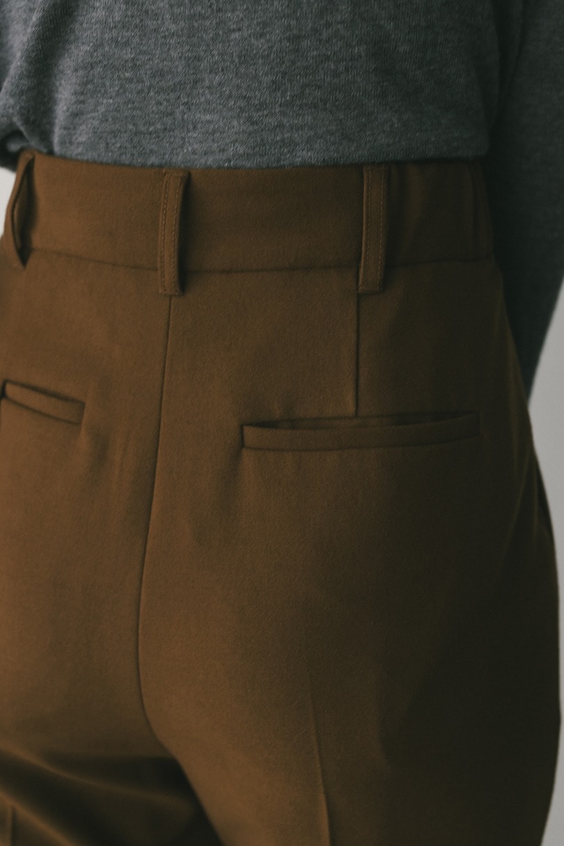 センタープレスフレアパンツ 詳細画像 BRN 10