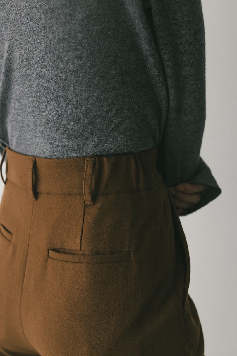 センタープレスフレアパンツ 詳細画像 BRN 9