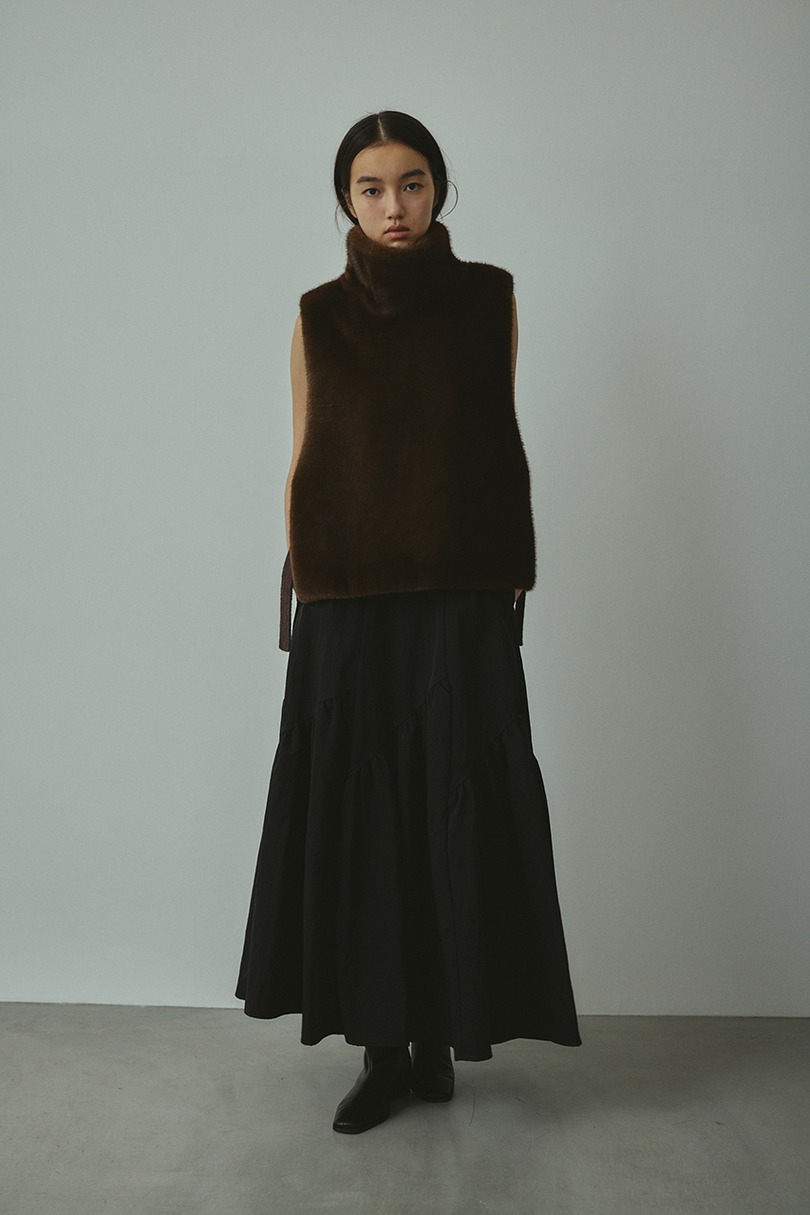 スラッシュパネルスカート 詳細画像 BLK 2