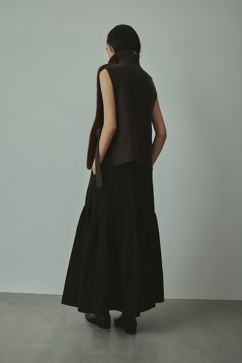 スラッシュパネルスカート 詳細画像 BLK 3