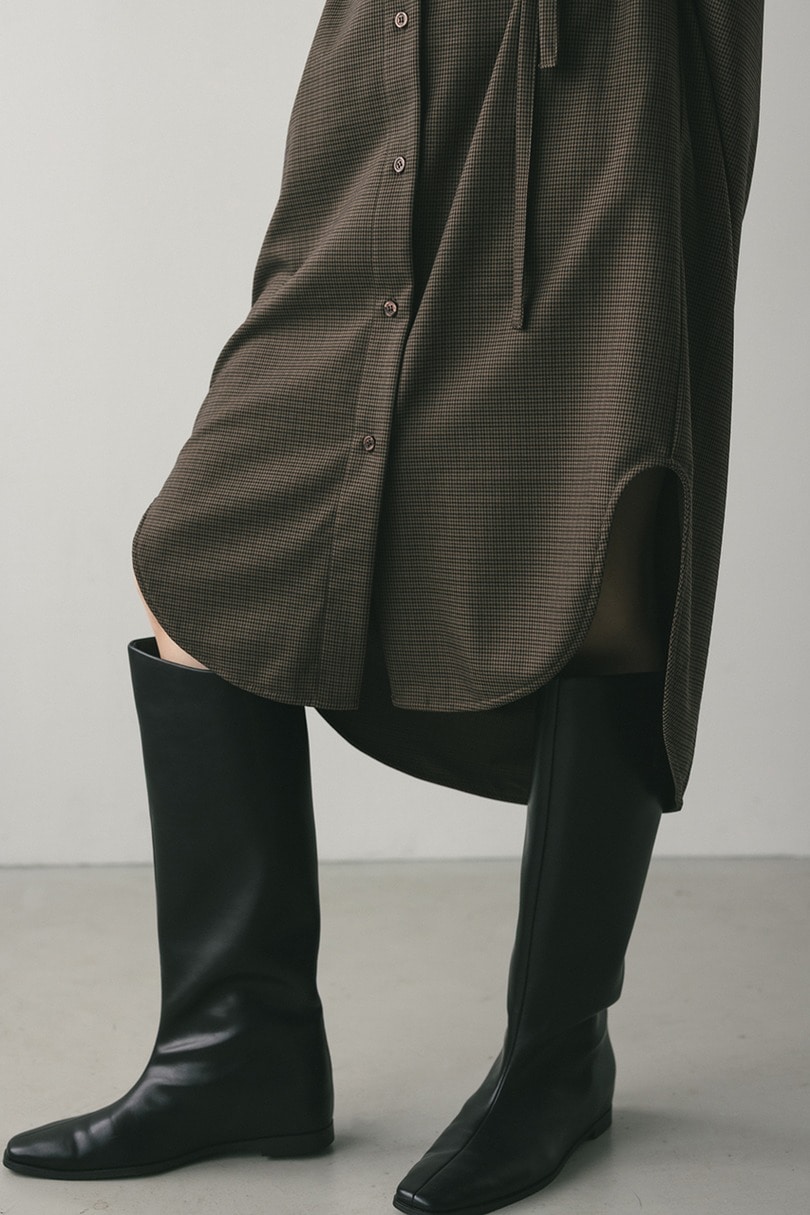 ミディシャツワンピース 詳細画像 柄BRN 13