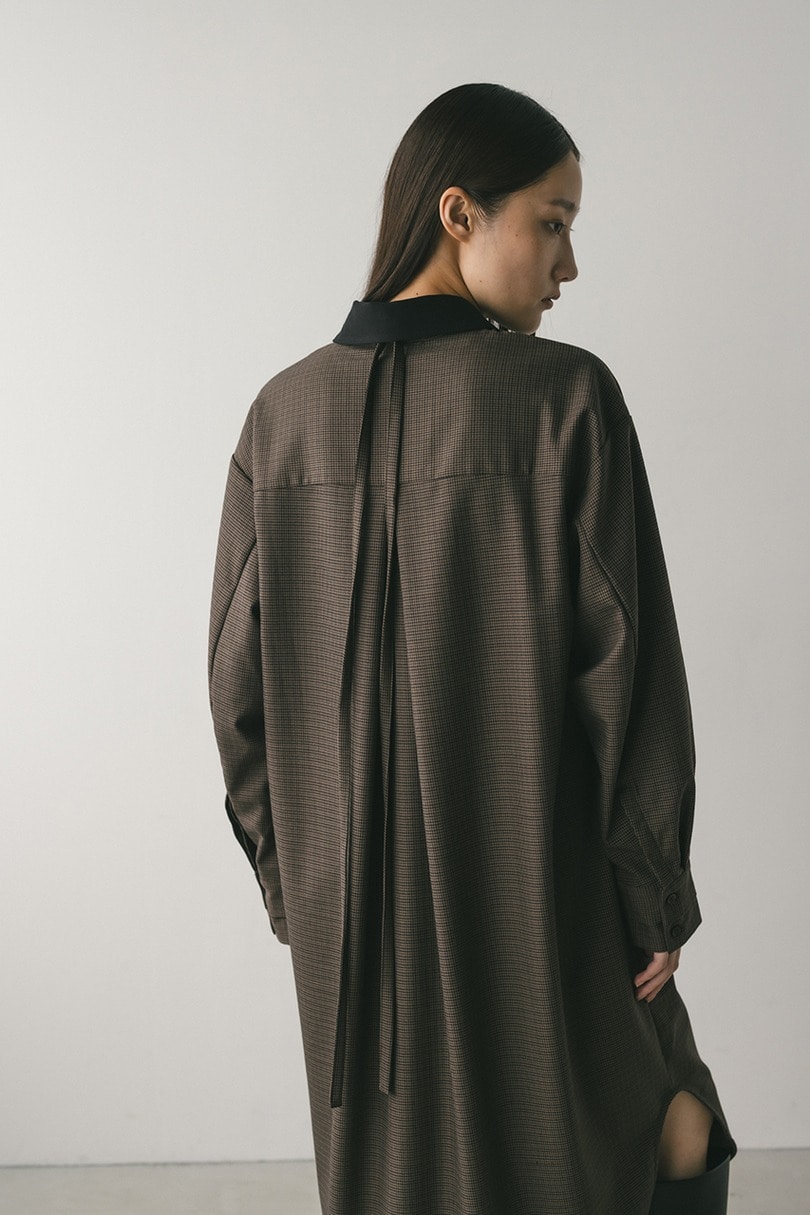 ミディシャツワンピース 詳細画像 柄BRN 6