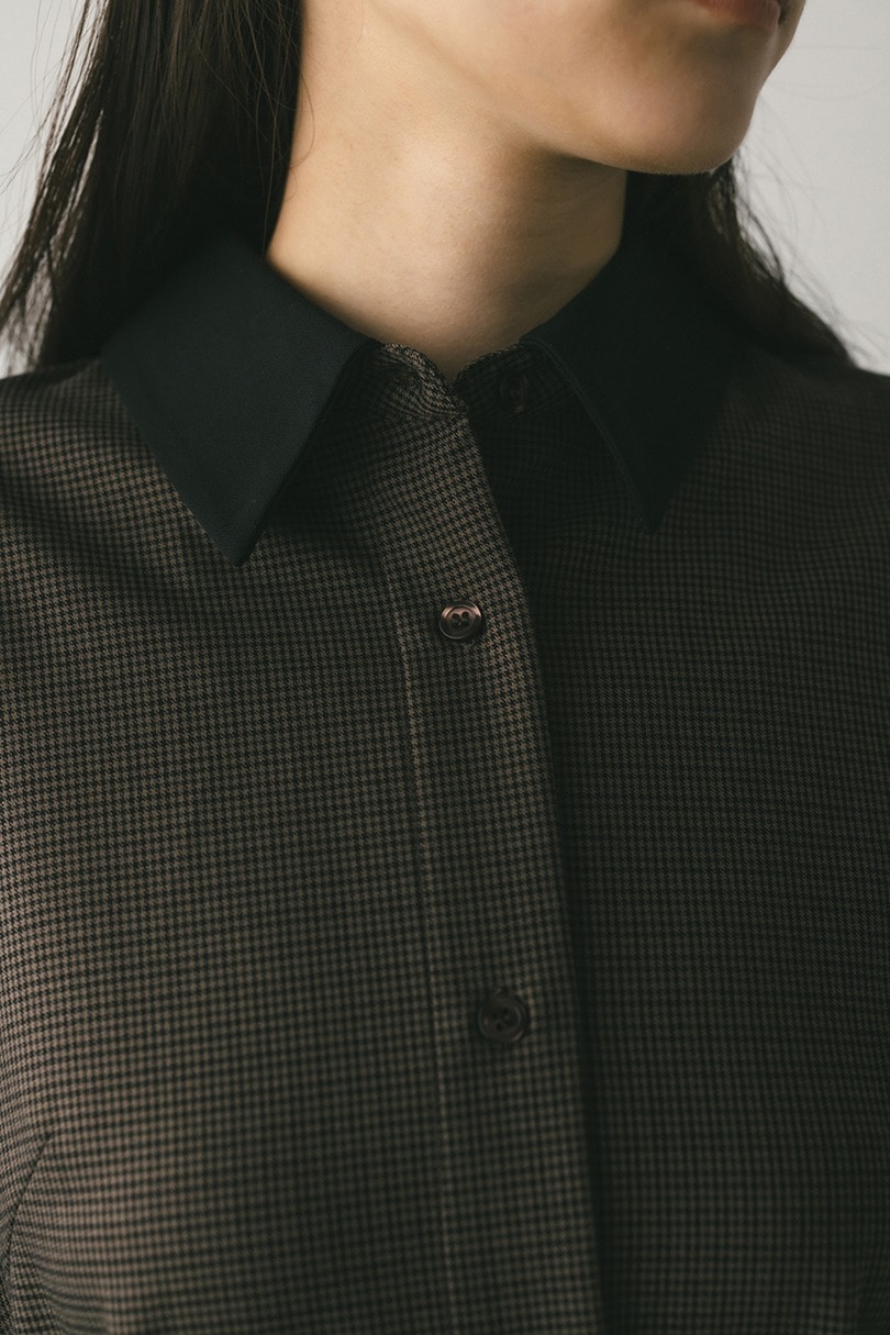 ミディシャツワンピース 詳細画像 柄BRN 8