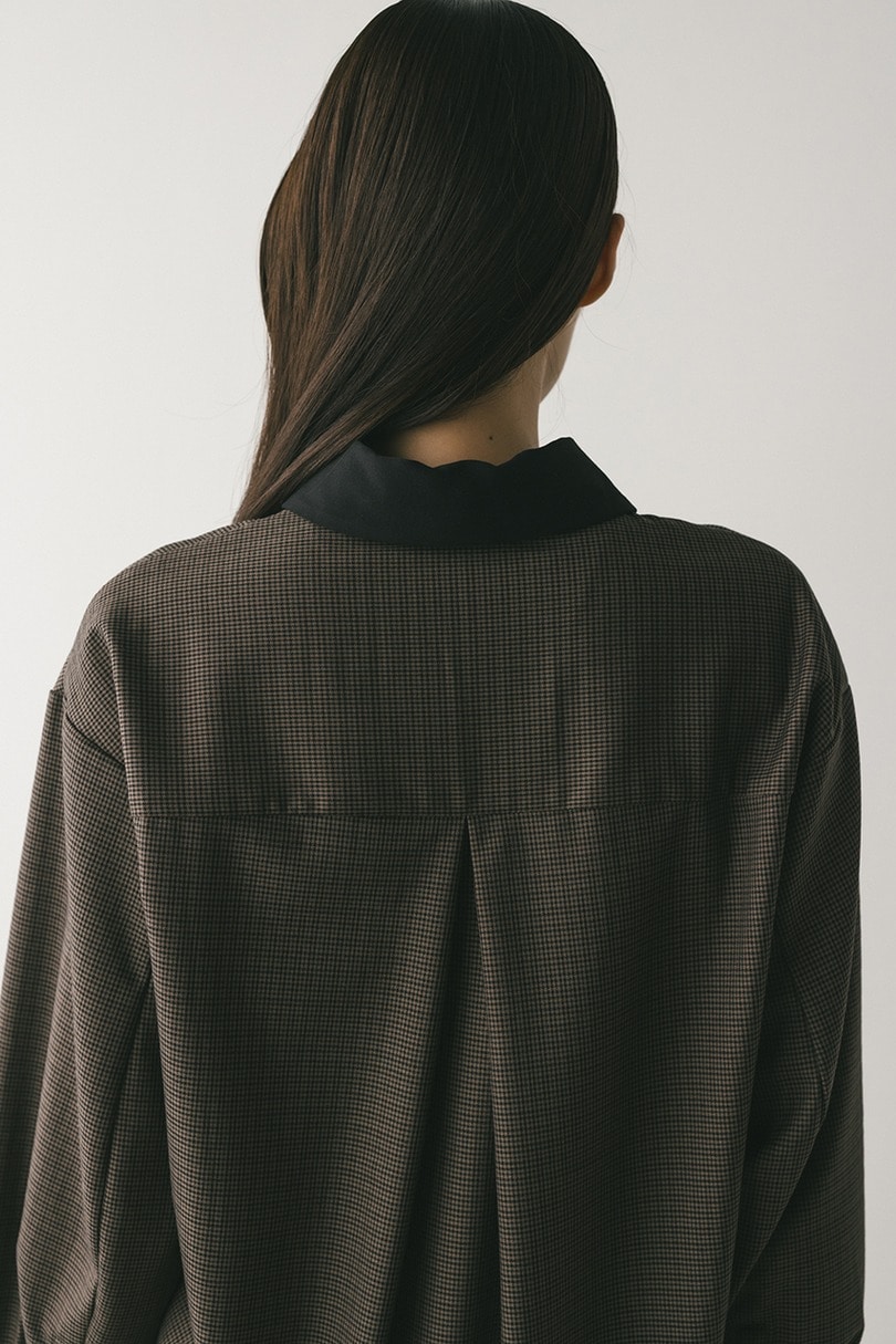 ミディシャツワンピース 詳細画像 柄BRN 9