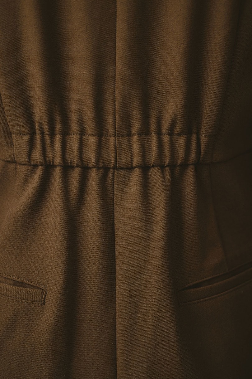 メランジショルダータックロンパース 詳細画像 BRN 11