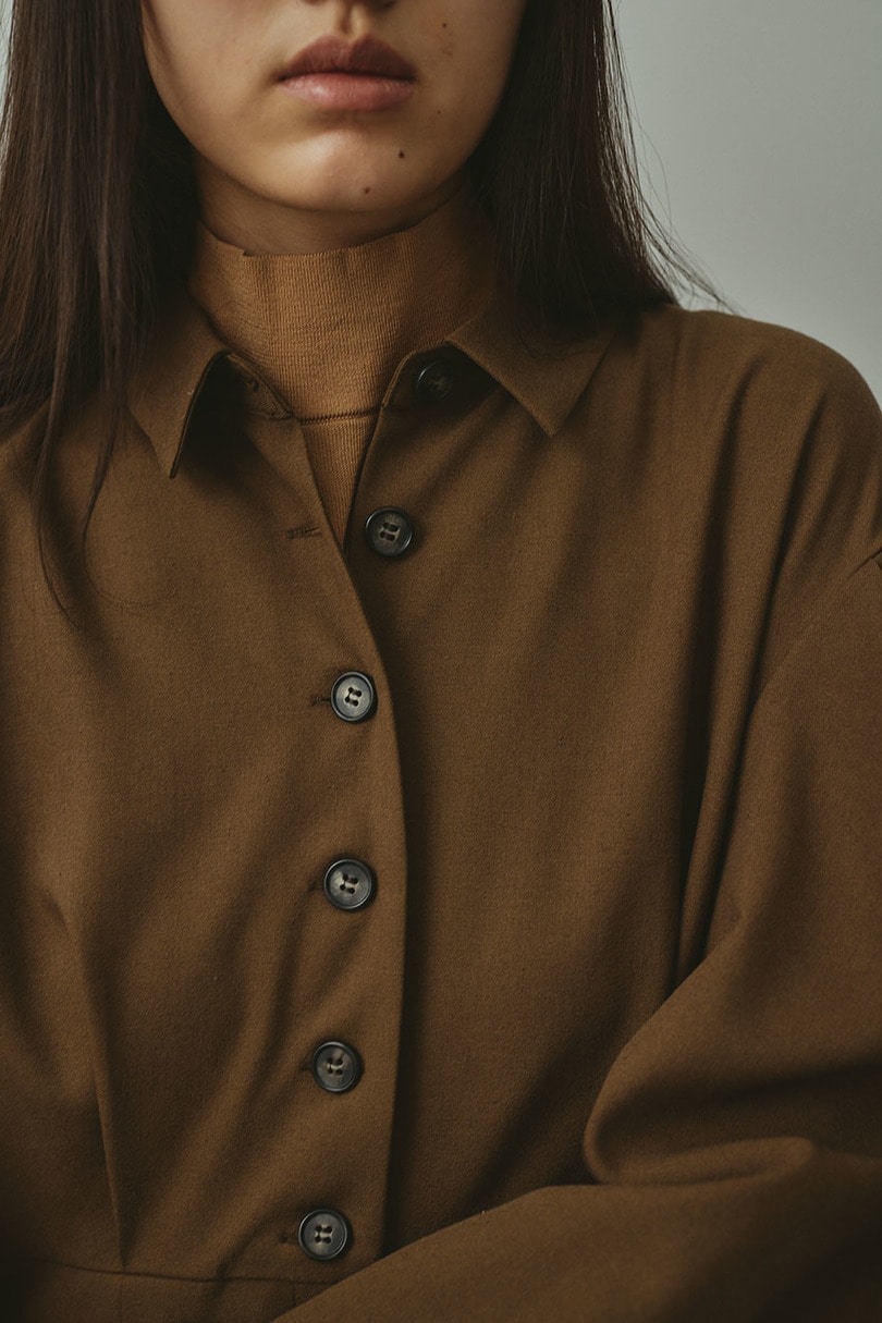 メランジショルダータックロンパース 詳細画像 BRN 7