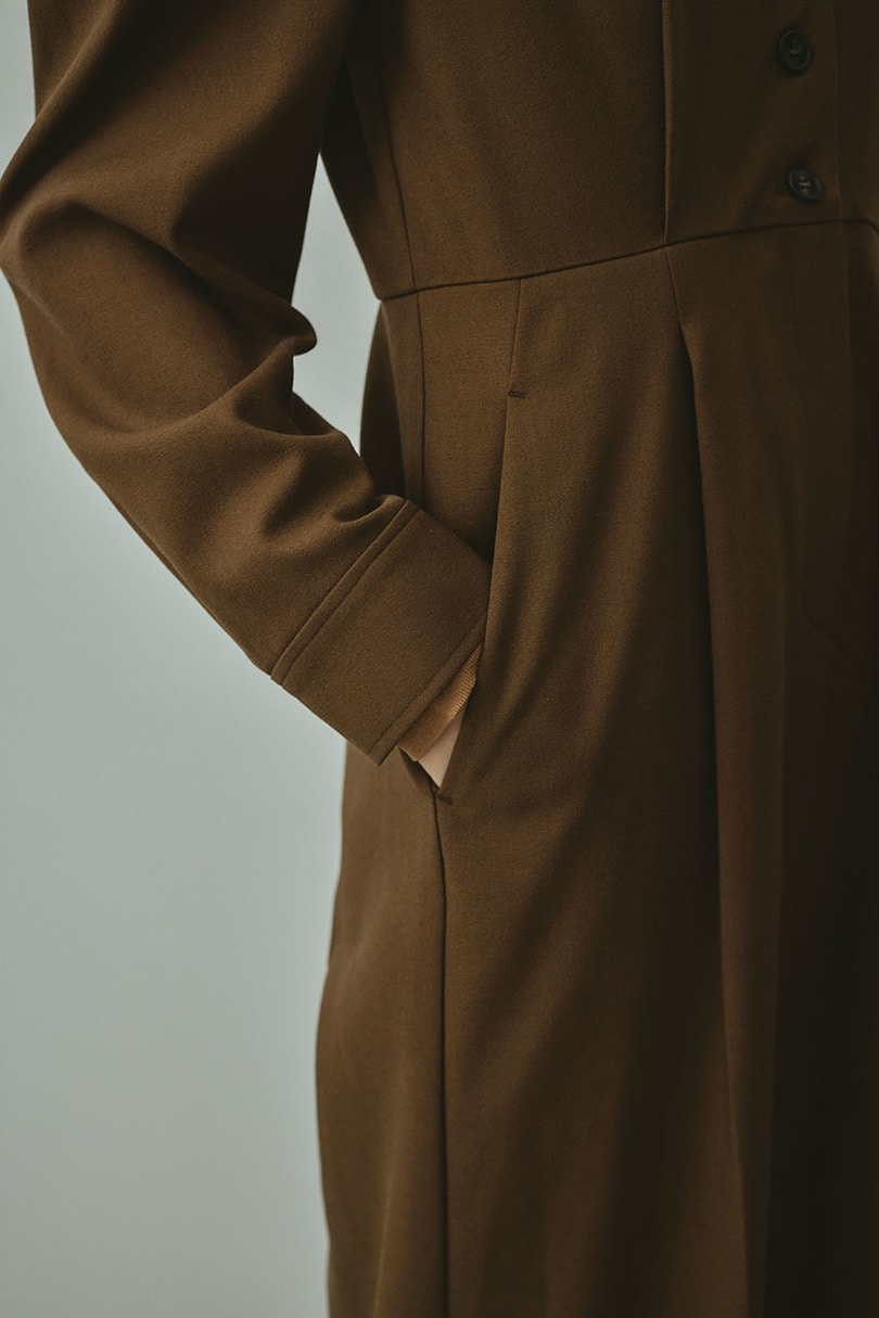 メランジショルダータックロンパース 詳細画像 BRN 9