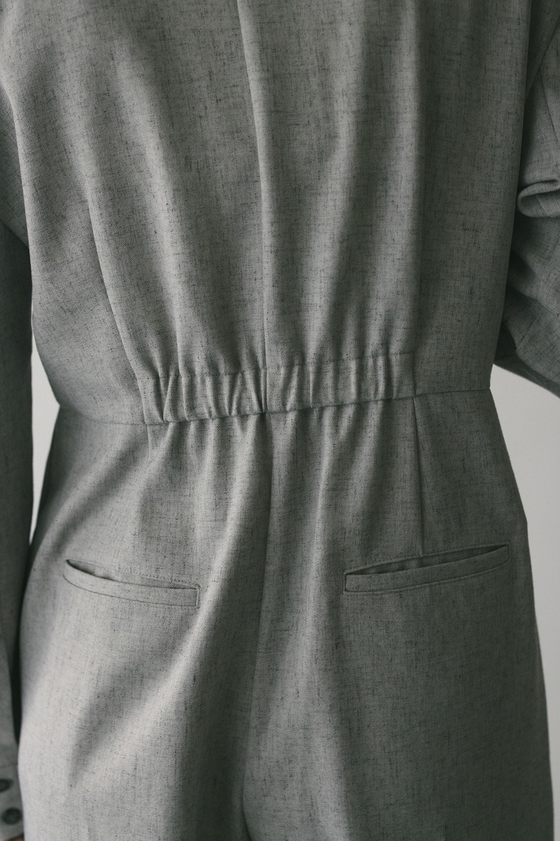 メランジショルダータックロンパース 詳細画像 L/GRY 9