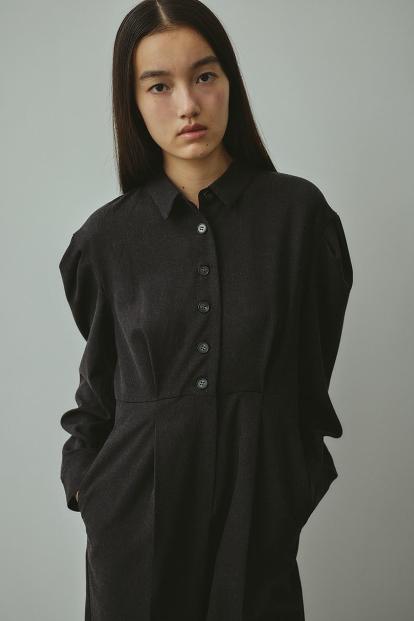 メランジショルダータックロンパース 詳細画像 C.GRY 5