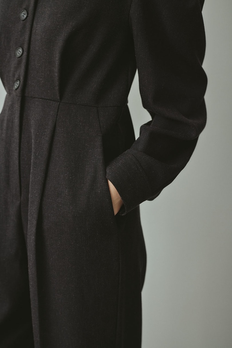 メランジショルダータックロンパース 詳細画像 C.GRY 8