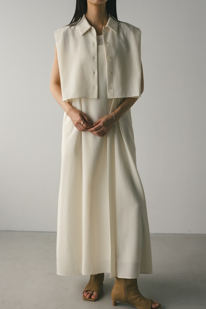 2ピースシャツレイヤードワンピース 詳細画像 IVOY 10