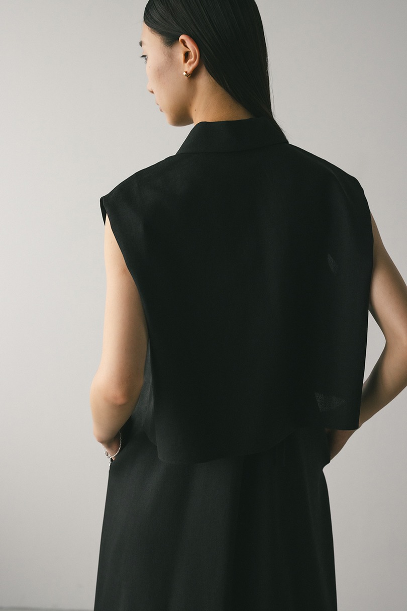 2ピースシャツレイヤードワンピース 詳細画像 BLK 14