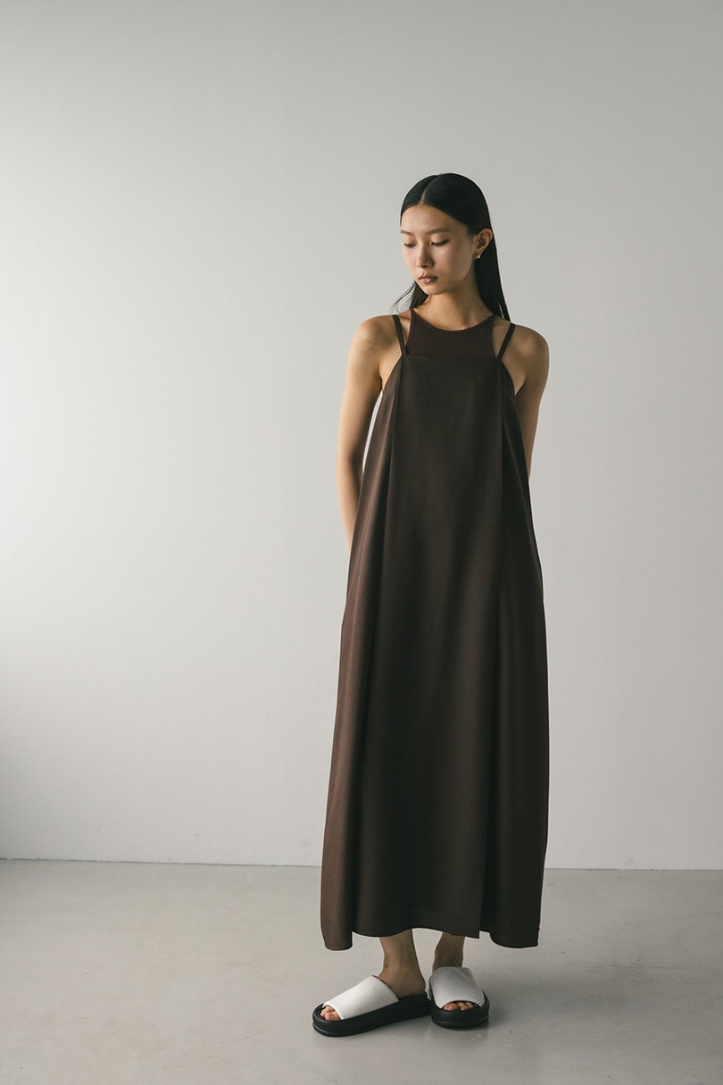 2ピースシャツレイヤードワンピース 詳細画像 BRN 8