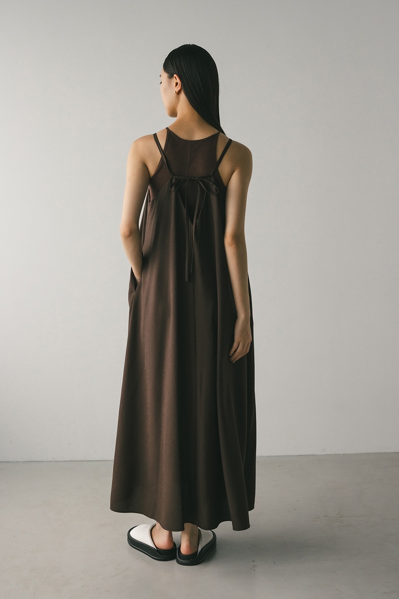 2ピースシャツレイヤードワンピース 詳細画像 BRN 9