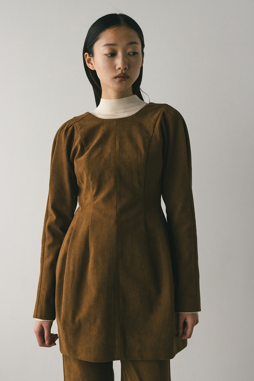 コーデュロイフォルムミニワンピース 詳細画像 CAM 4