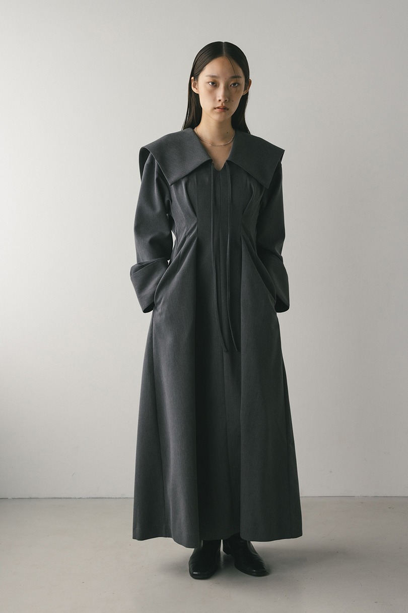 ビッグカラーワンピース 詳細画像 GRY 2