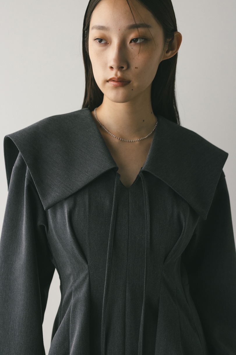 ビッグカラーワンピース 詳細画像 GRY 4