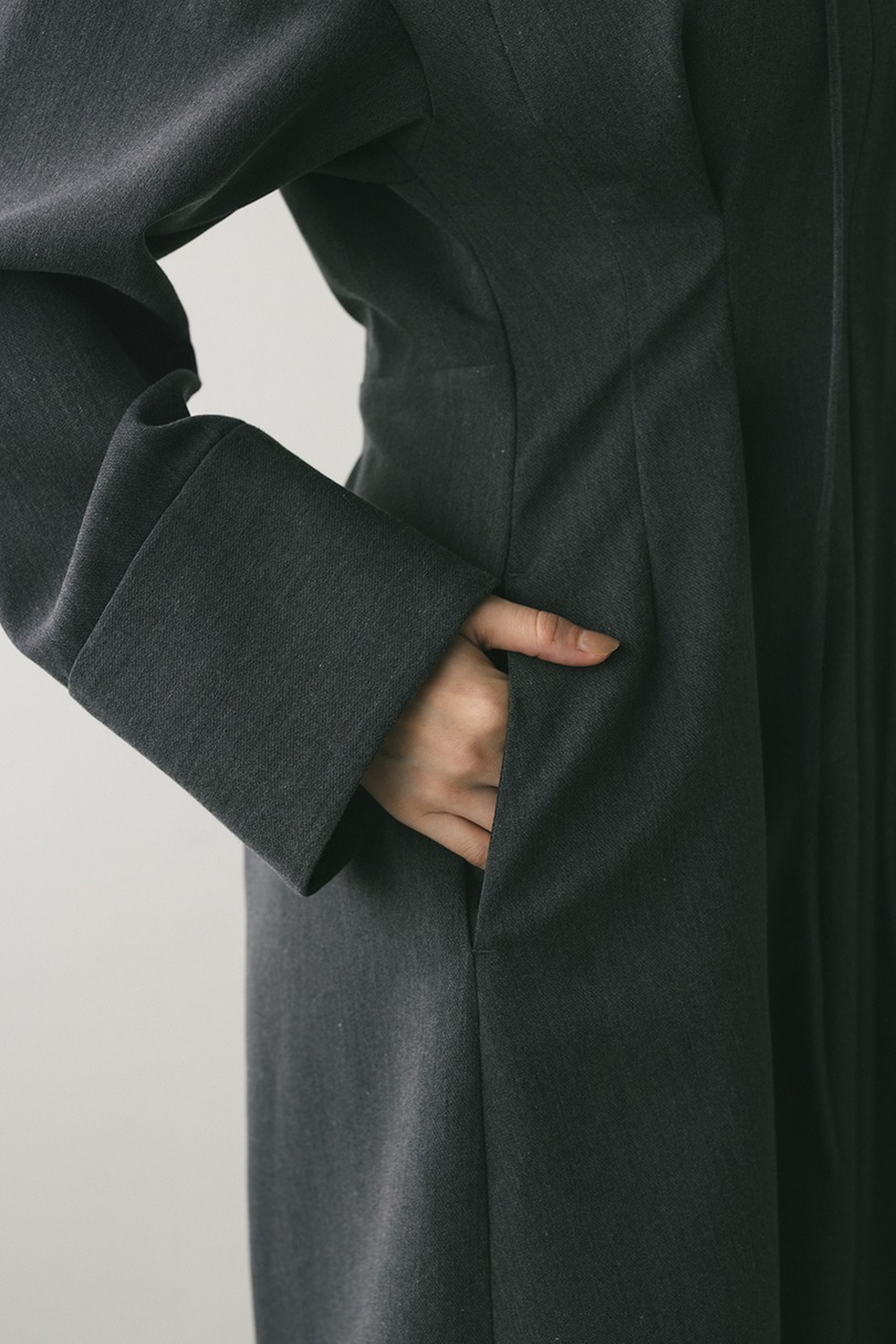 ビッグカラーワンピース 詳細画像 GRY 6