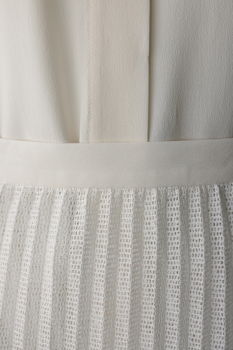 プリーツラップセットシャツワンピース 詳細画像 WHT 16