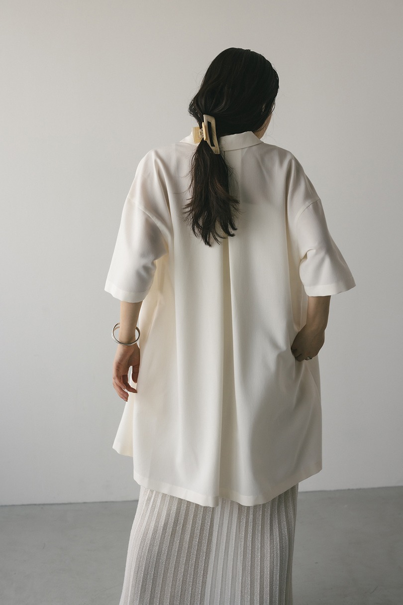 プリーツラップセットシャツワンピース 詳細画像 WHT 7
